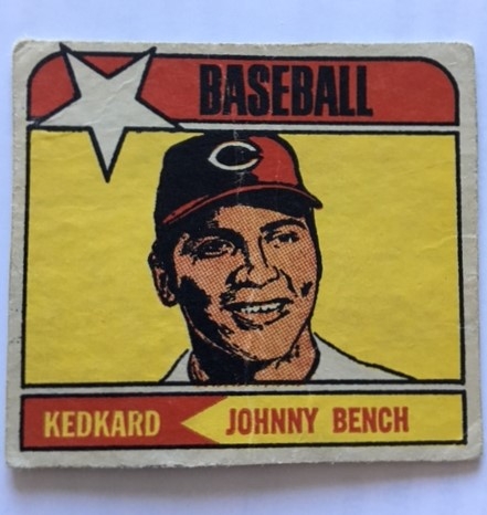 Sgc 2.5 Good+ Johnny Bench Hand Cut 1971 Keds Sneaker Box Card Graded Rare  Tphlc
