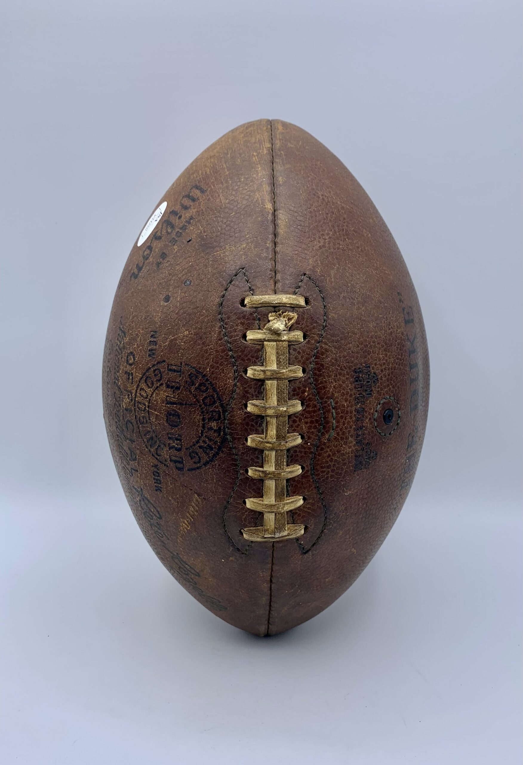 Thorp Sporting Goods - Wilson NFL Football -Bell- Comm - 1955 Detroit Lions  Game Ball