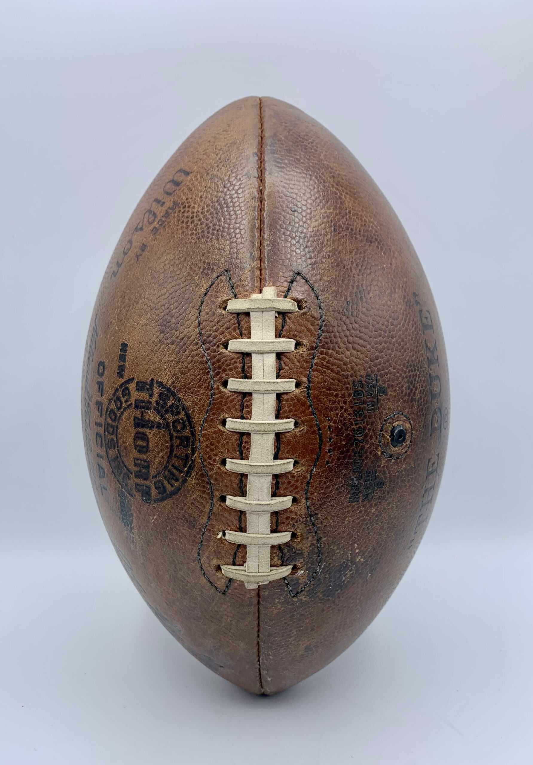 Thorp Sporting Goods – NFL Football – Rozelle-Comm- Game Ball – Date Code  “BB”-1969 - Finding Nostalgia